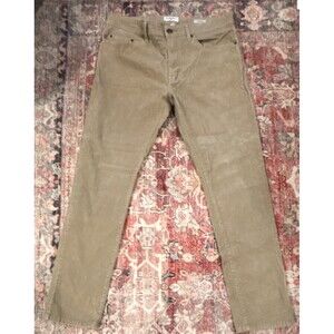 Gap Slim Fit Corduroy Khaki Pants 36W Flat Front Pockets Men